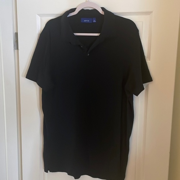 APT. 9 XL Black Polo Shirt - Picture 1 of 3
